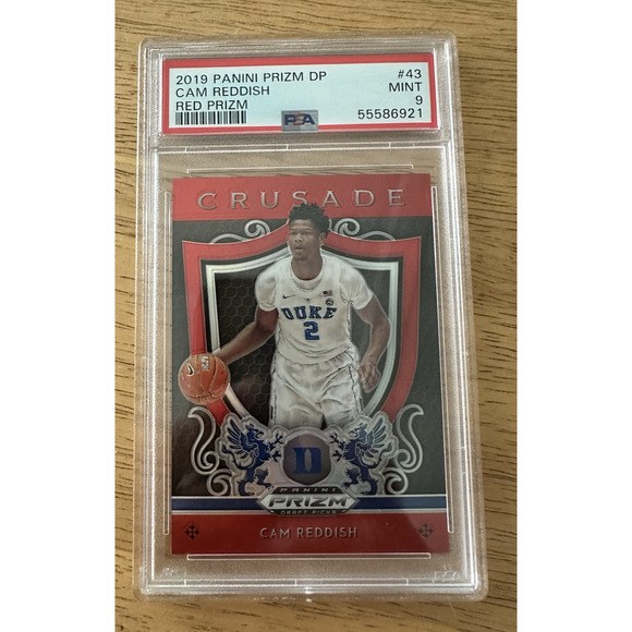 2019 PANINI PRIZM DRAFT PICKS #43 CAM REDDISH RED PRIZM PSA 9 Mint pop 6 Duke - Picture 1 of 4